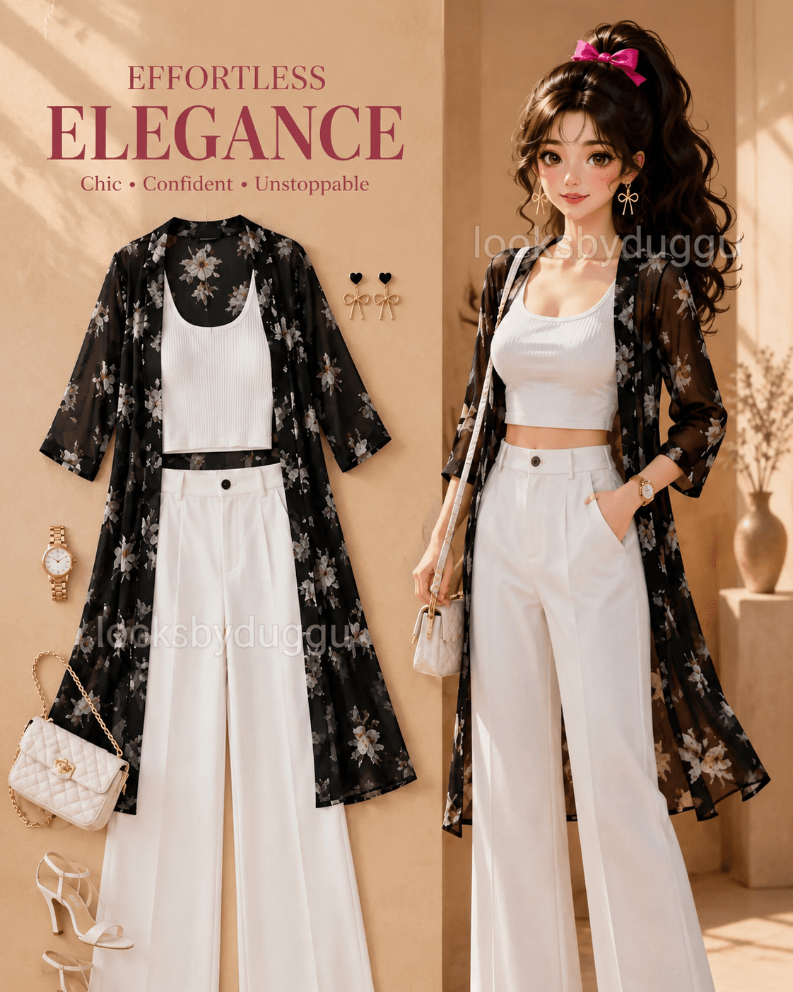 Black Floral Sheer Shrug